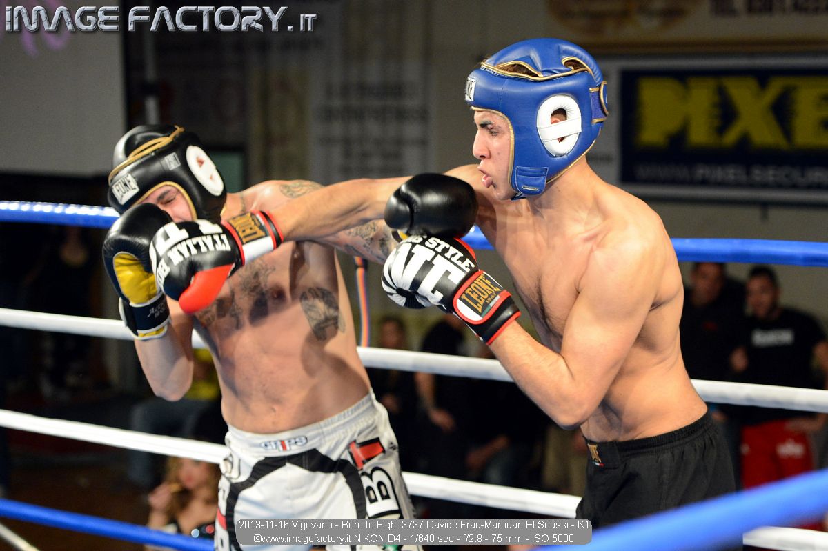 2013-11-16 Vigevano - Born to Fight 3737 Davide Frau-Marouan El Soussi - K1